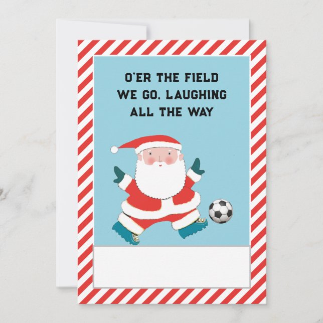Soccer Christmas Holiday Card (Front)