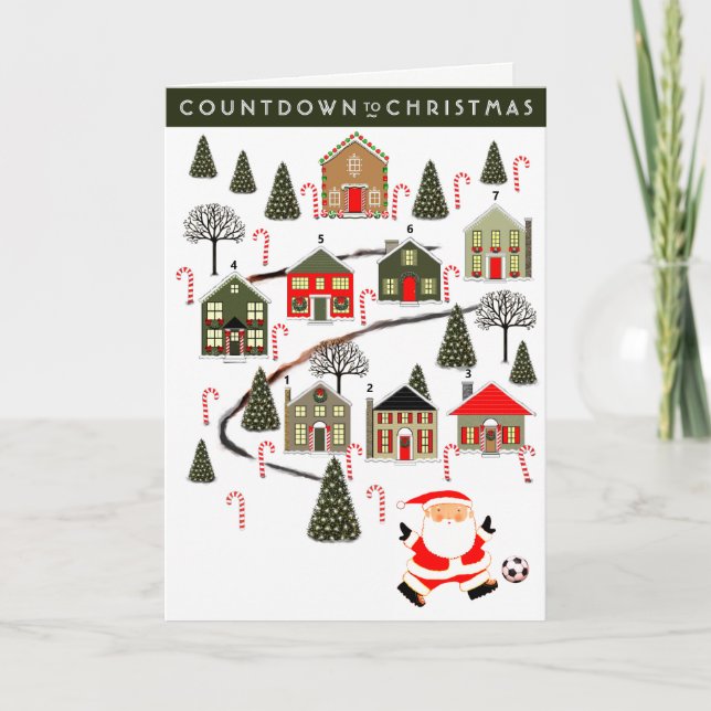 Soccer Christmas Holiday Card (Front)