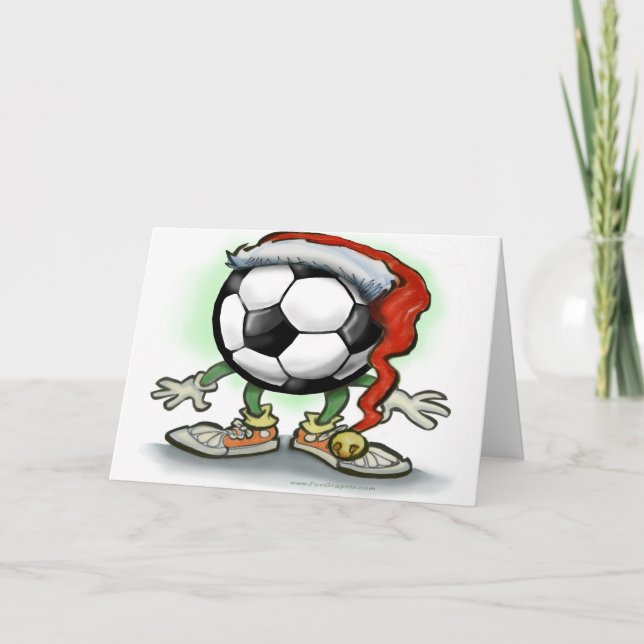 Soccer Christmas Holiday Card (Front)