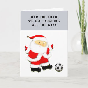 soccer Christmas holiday cards