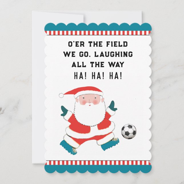 Soccer Christmas Holiday Cards (Front)