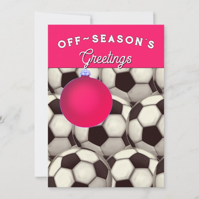 Soccer Christmas Holiday Cards (Front)