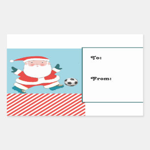 Soccer Christmas Holiday Gift Tags