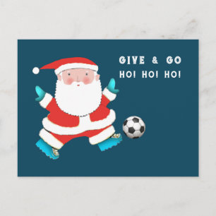 Soccer Christmas Holiday Postcard