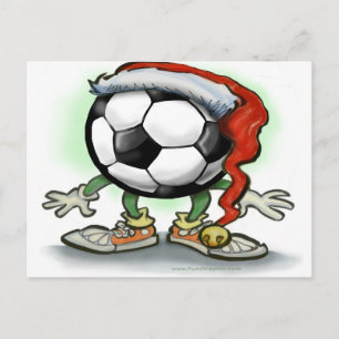 Soccer Christmas Holiday Postcard