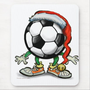 Soccer Christmas Mouse Mat