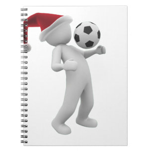 soccer christmas notebook