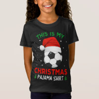 Soccer Christmas Pajama Santa Hat