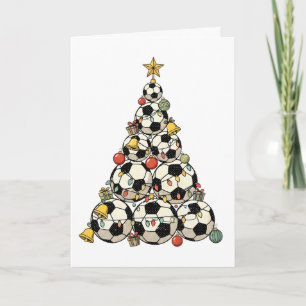 Soccer Christmas Tree Card