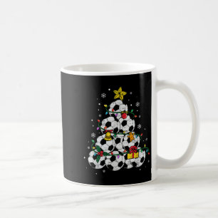 Soccer Christmas Tree Hat Santa Xmas Srt Mens Boys Coffee Mug