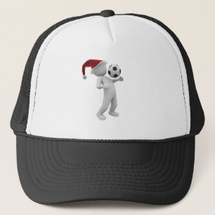 soccer christmas trucker hat