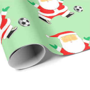 Soccer Christmas Wrapping Paper