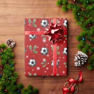 Soccer Christmas Wrapping Paper Soccer wrapping