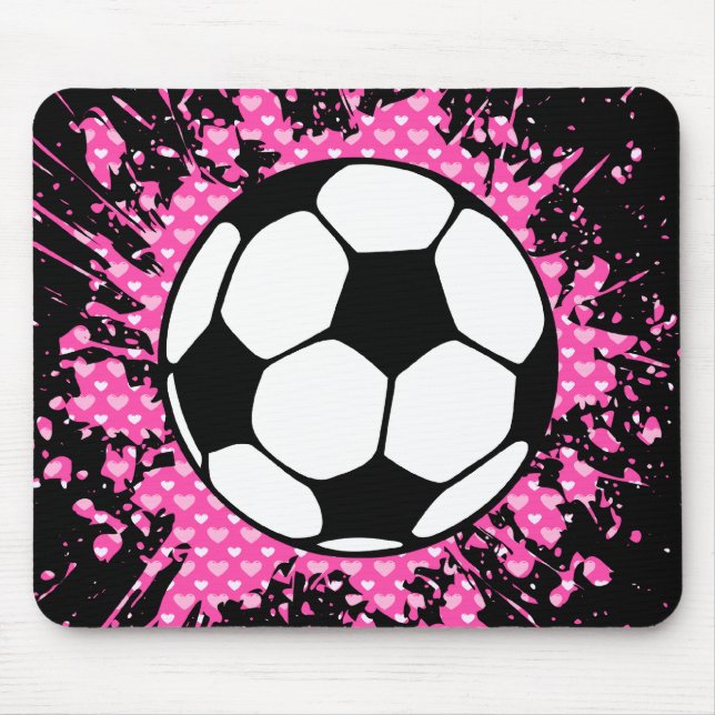 soccer : circles : mouse mat (Front)