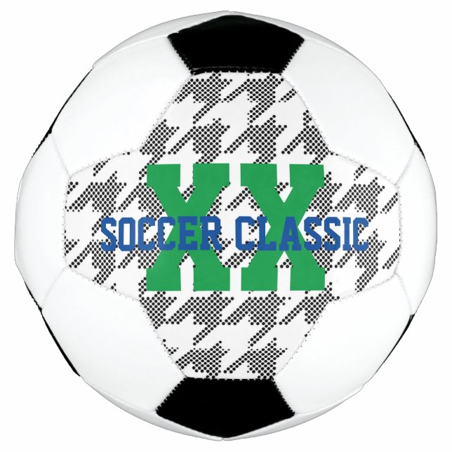 SOCCER CLASSIC Houndstooth XX Sports Event Fun Football (Front)