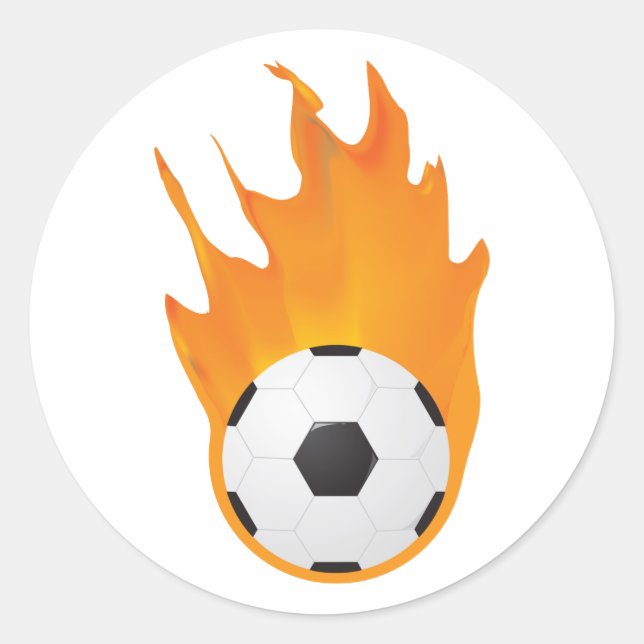 Soccer Classic Round Sticker (Front)