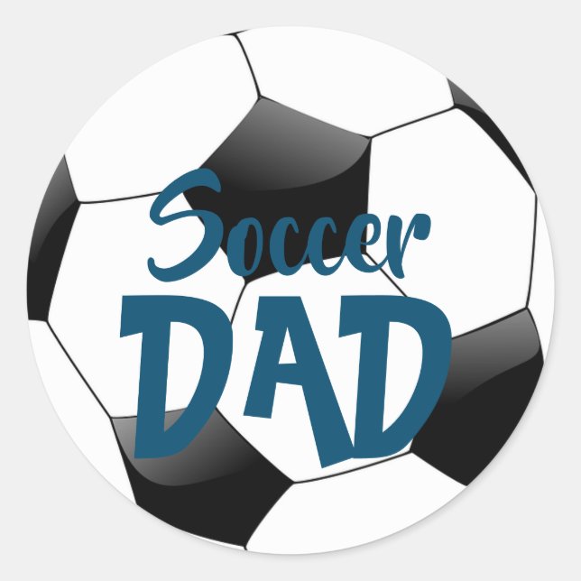 Soccer Classic Round Sticker (Front)
