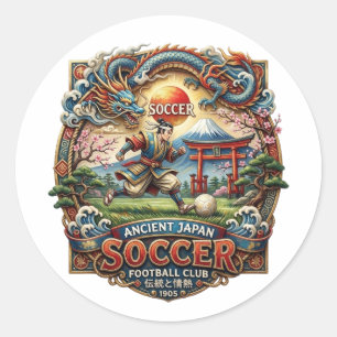 SOCCER CLASSIC ROUND STICKER