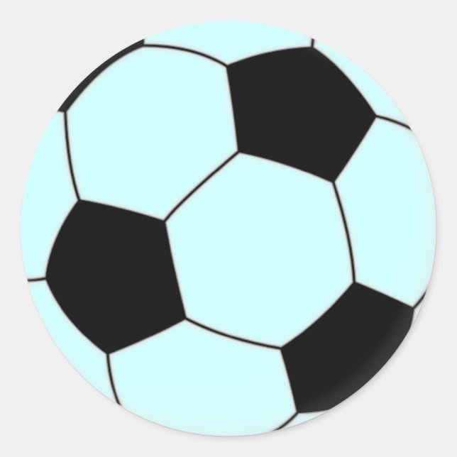 SOCCER CLASSIC ROUND STICKER (Front)