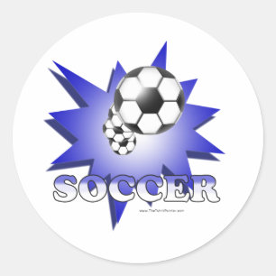 Soccer! Classic Round Sticker