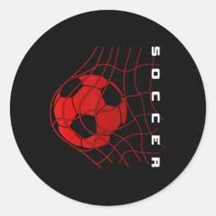 Soccer classic round sticker