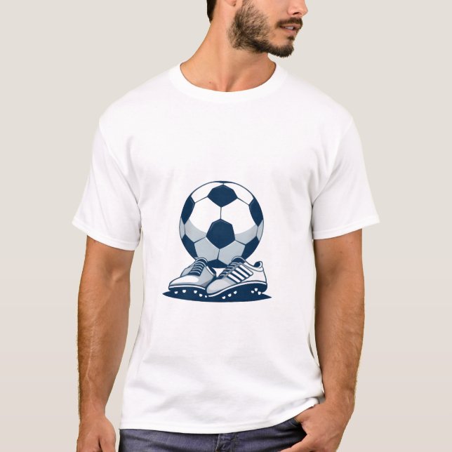 Soccer Cleats and Ball T-Shirt (Front)