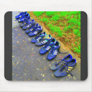 soccer cleats mouse mat