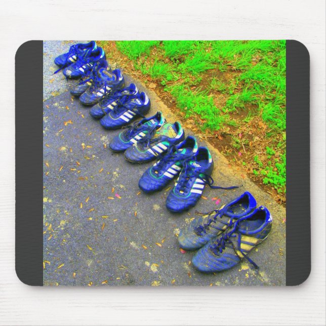 soccer cleats mouse mat (Front)