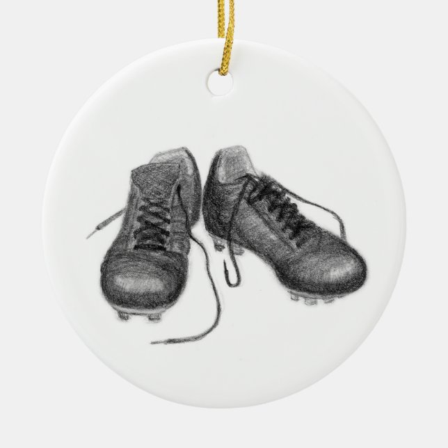 Soccer Cleats Ornament (Front)