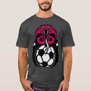 soccer club cobra snake sport gift vintage T-Shirt