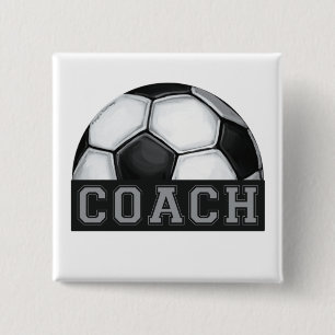 Soccer Coach 15 Cm Square Badge