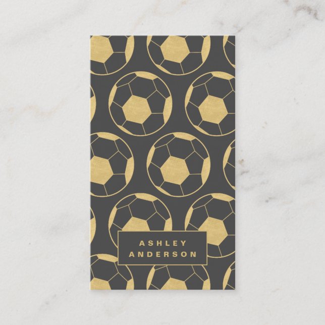 Soccer Coach and Personal Trainer Business Card (Front)