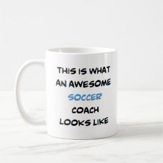soccer coach, awesome coffee mug