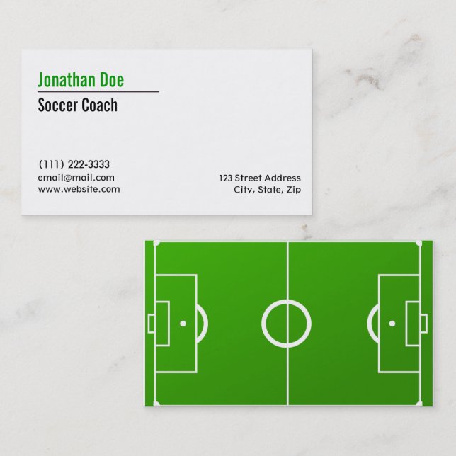 Soccer Coach Business Card (Front/Back)