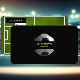 soccer coach business card