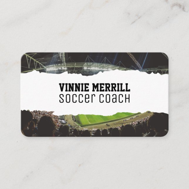 Soccer Coach Business Card (Front)
