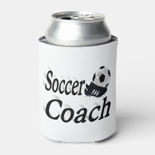 Soccer Coach  Can Cooler (Can Front)