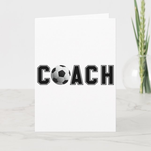 Soccer Coach  Card (Front)