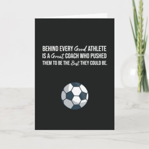 Soccer Coach Cards Modern Trainer Appreciation 