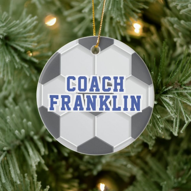Soccer Coach Ceramic Tree Decoration (Tree)