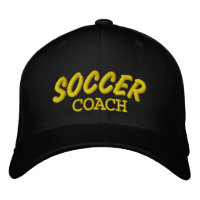 Soccer Coach Custom Embroidered Hat