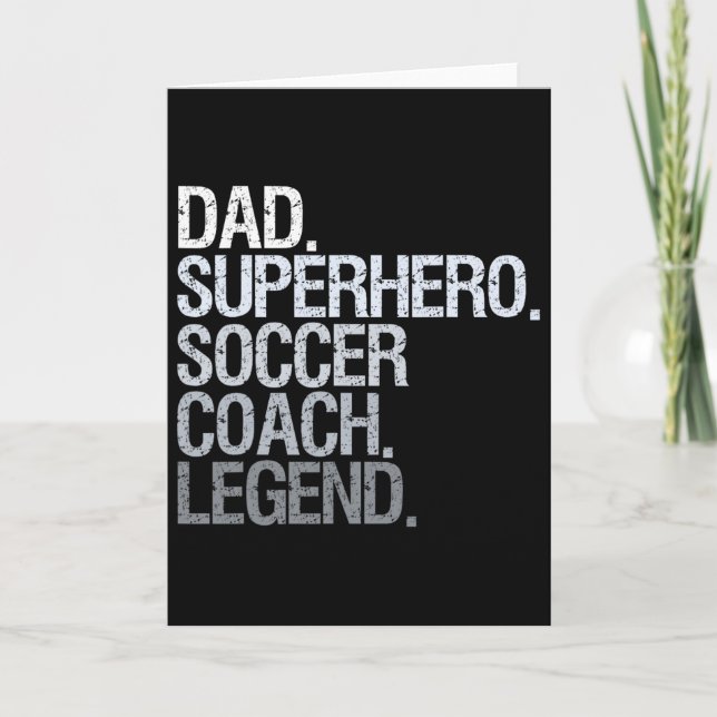 Soccer Coach Dad  Card (Front)
