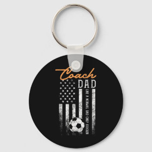 Soccer Coach Dad Like A Normal Dad Only Cooler Usa Key Ring
