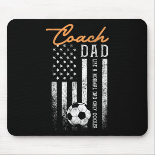 Soccer Coach Dad Like A Normal Dad Only Cooler Usa Mouse Mat