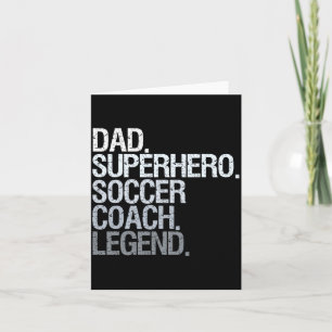 Soccer Coach Dad T Shirt Card