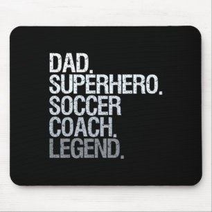 Soccer Coach Dad T Shirt Mouse Mat