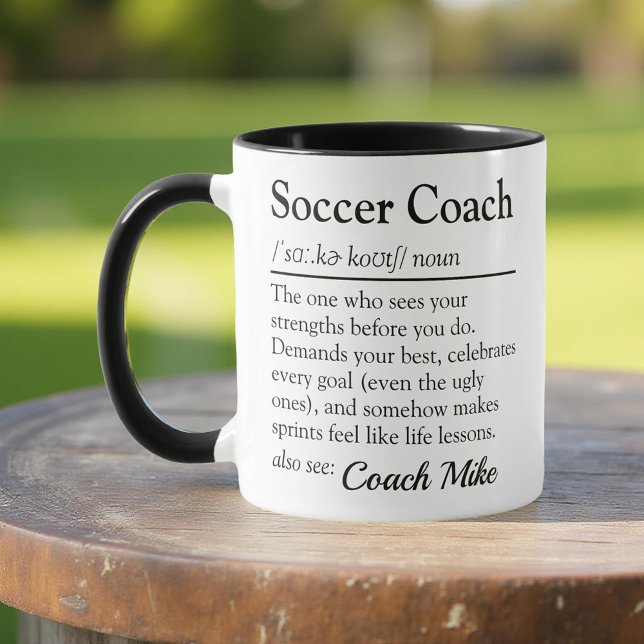 Soccer Coach Definition Custom Appreciation Mug (Creator Uploaded)