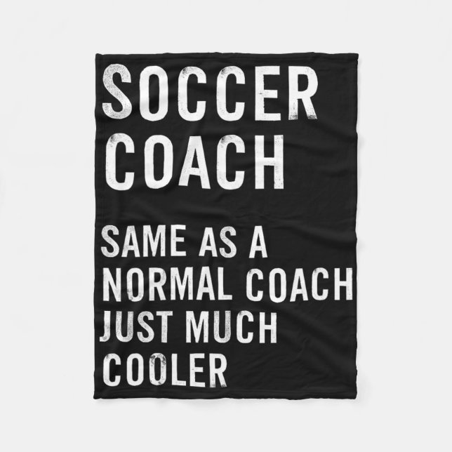 Soccer Coach Definition Funny  Fleece Blanket (Front)