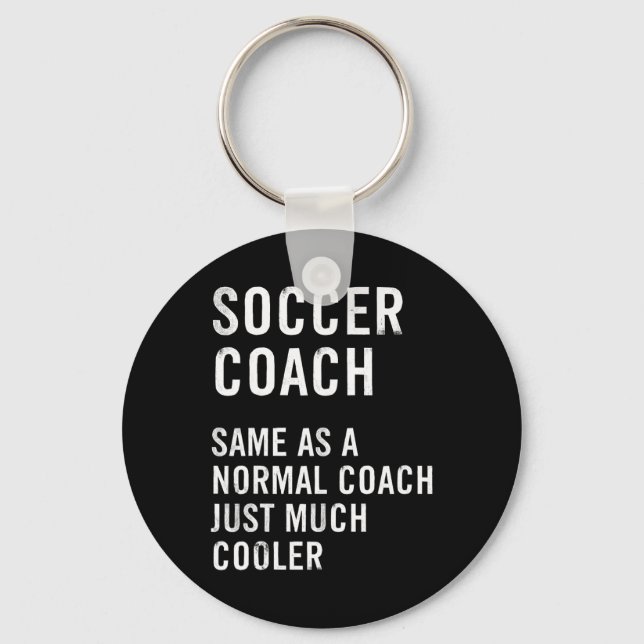 Soccer Coach Definition Funny  Key Ring (Front)