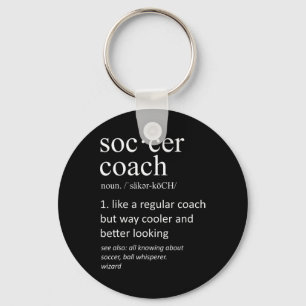 Soccer Coach Definition Sports Funny Trainer Key Ring